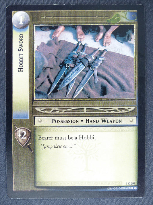 Hobbit Sword 1 C 299 - played - LotR Cards #PX