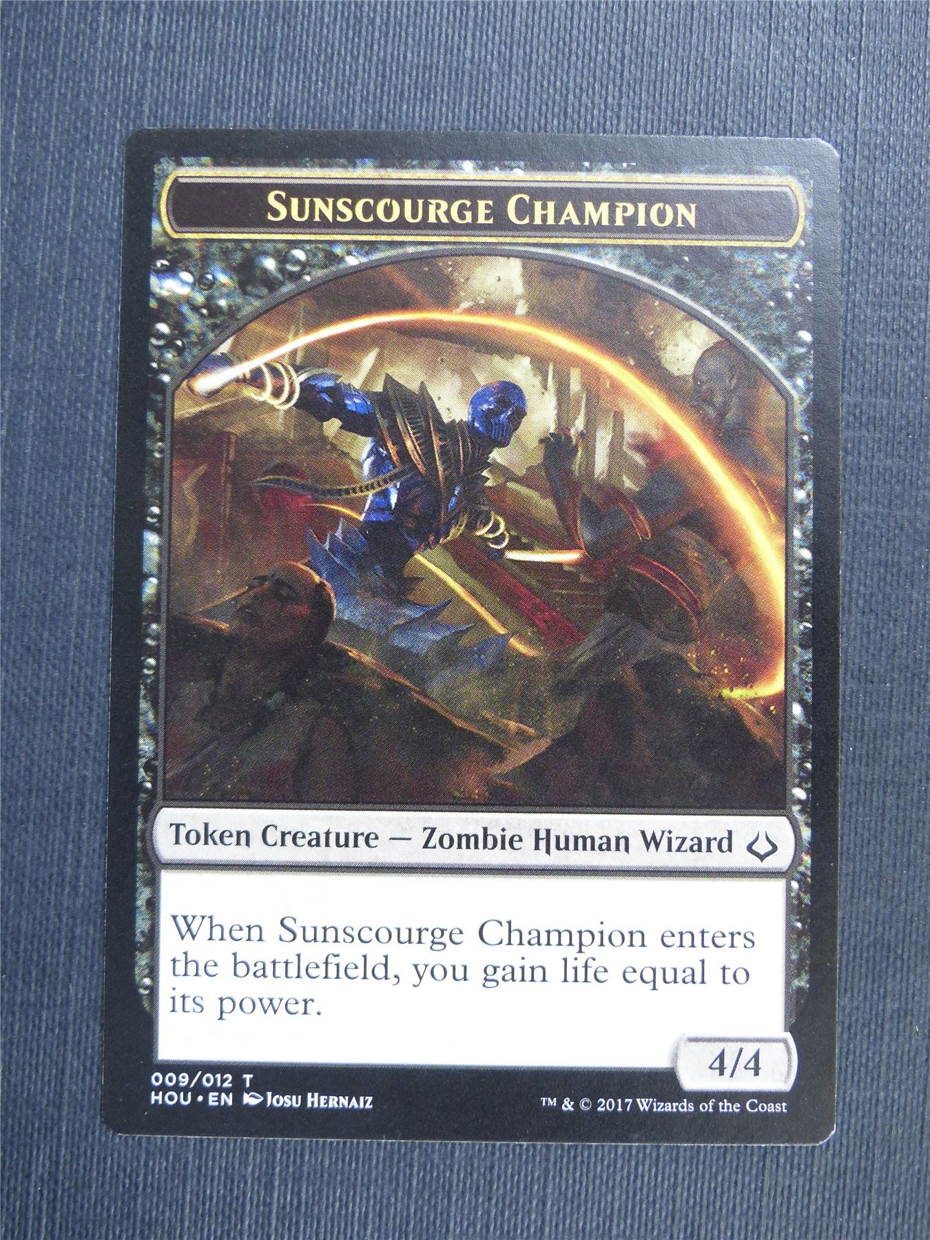 Zombie / Sunscourge Champion - Mtg Magic Token Cards #4QH