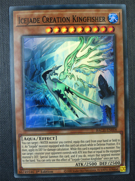 Icejade Creation Kingfisher BACH Super Rare - 1st ed Yguoh Card #747