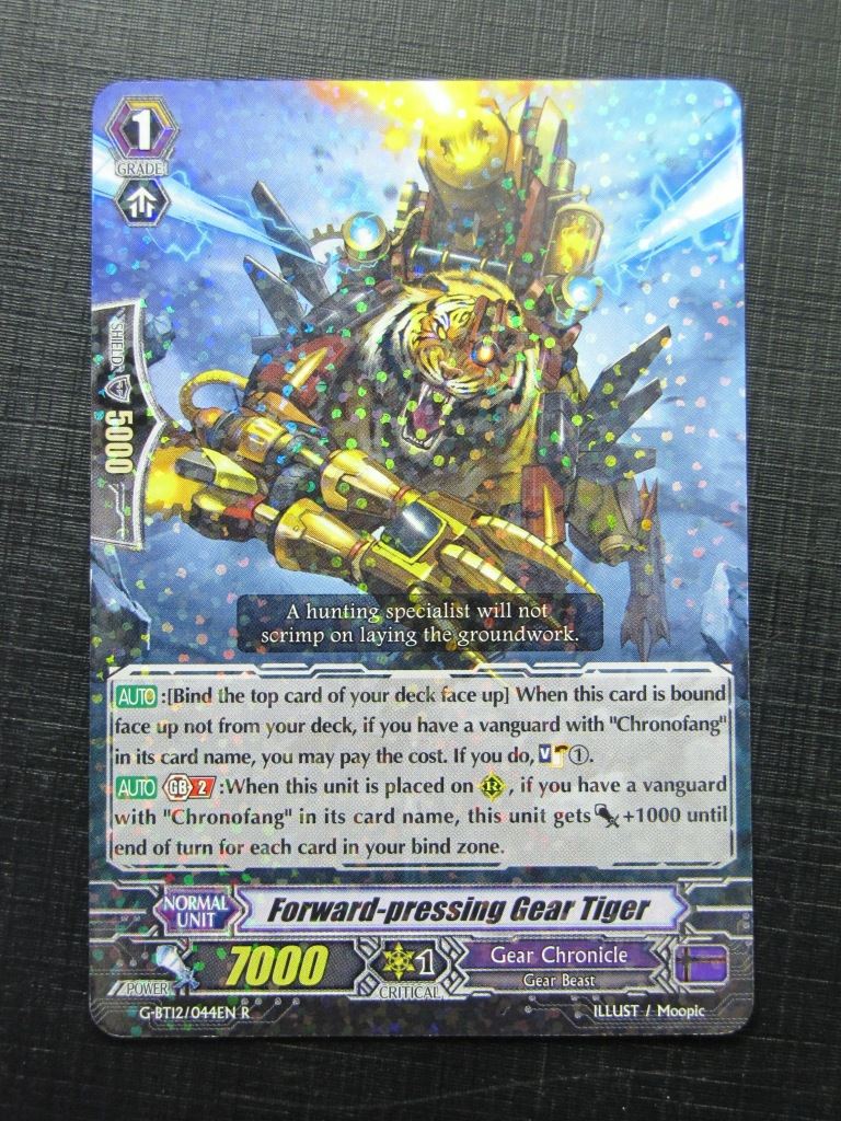 Forward-Pressing Gear Tiger G-BT12 R - Vanguard Card # 10H38