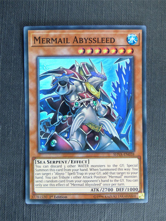 Mermail Abyssleed SHVA Super Rare - 1st ed - Yugioh Cards #Y7