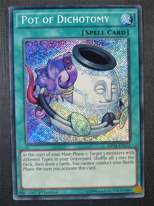 Pot of Dichotomy MP14 Secret Rare - 1st ed Yugioh Card #8GD