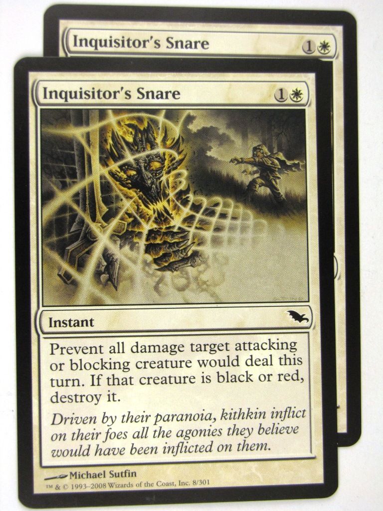 MTG Magic: the Gathering Cards: INQUISITOR'S SNARE x2: SHM