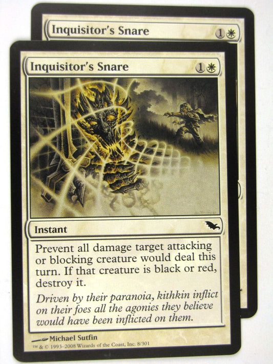 MTG Magic: the Gathering Cards: INQUISITOR'S SNARE x2: SHM