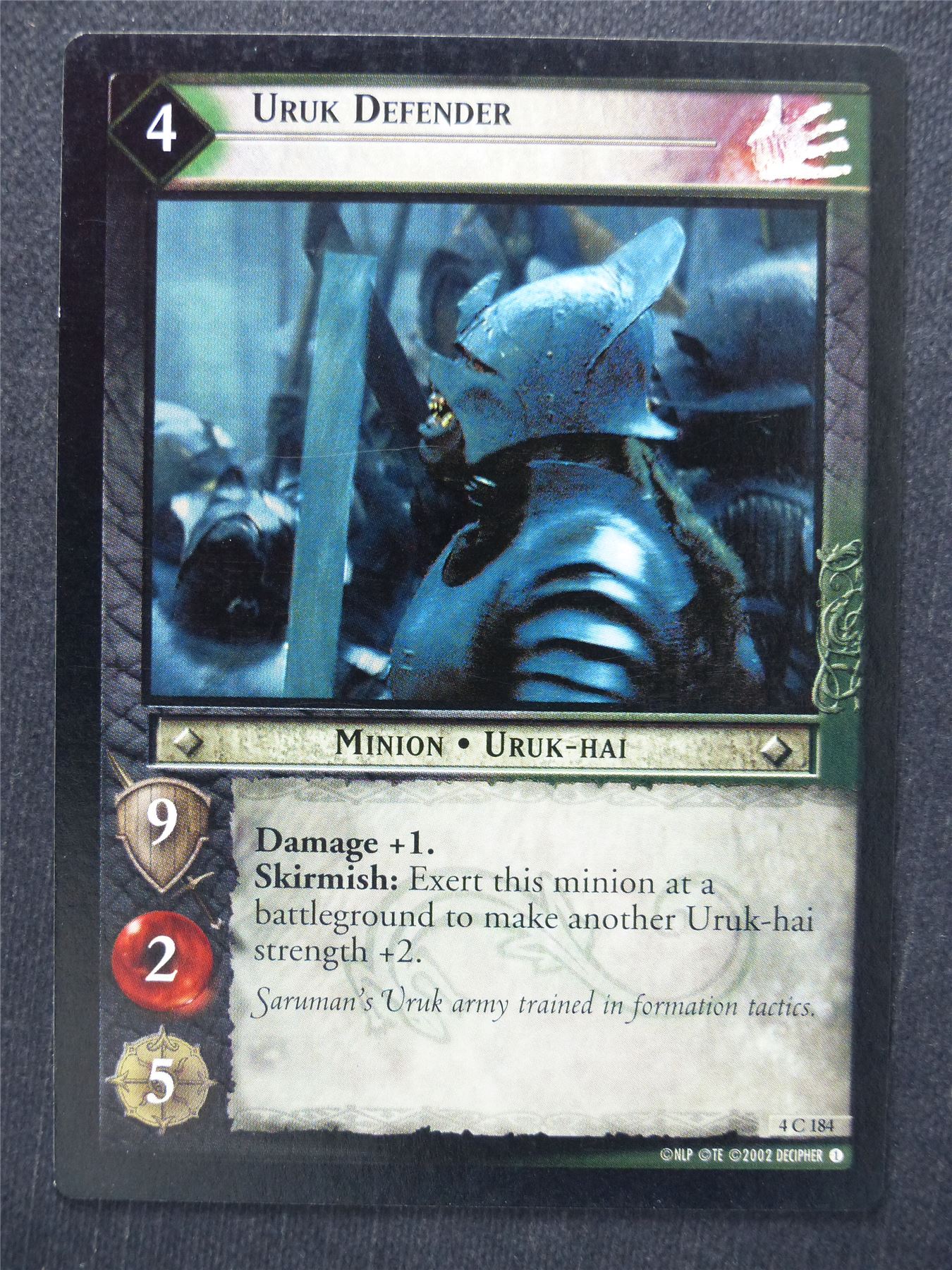 Uruk Defender 4 C 184 - LotR Cards #RE