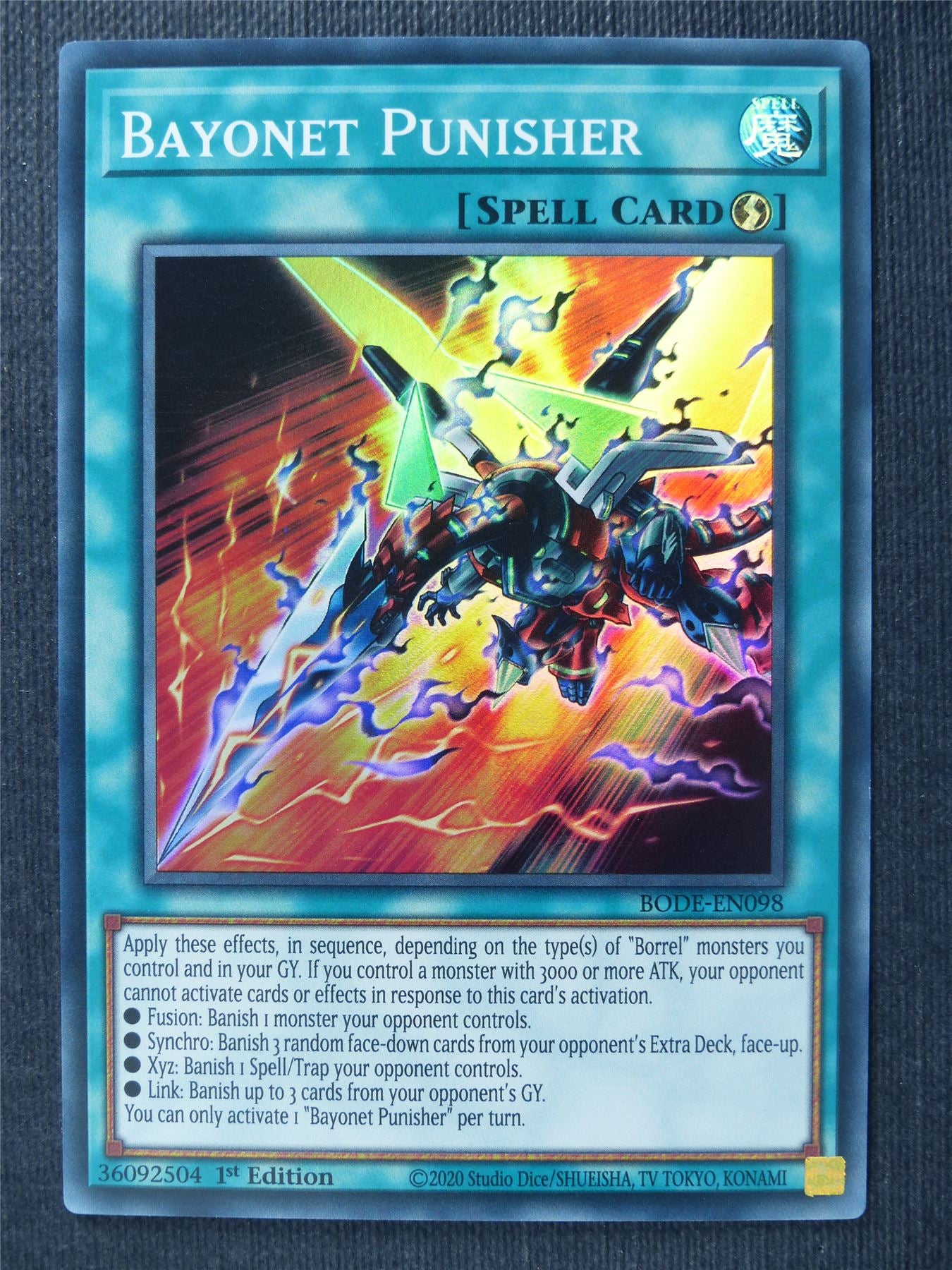 Bayonet Punisher BODE Super Rare - 1st ed - Yugioh Cards #1I5