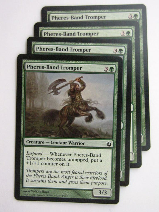 MTG Magic Cards: PHERES-BAND TROMPER x4 Born of the Gods playset # 24C24