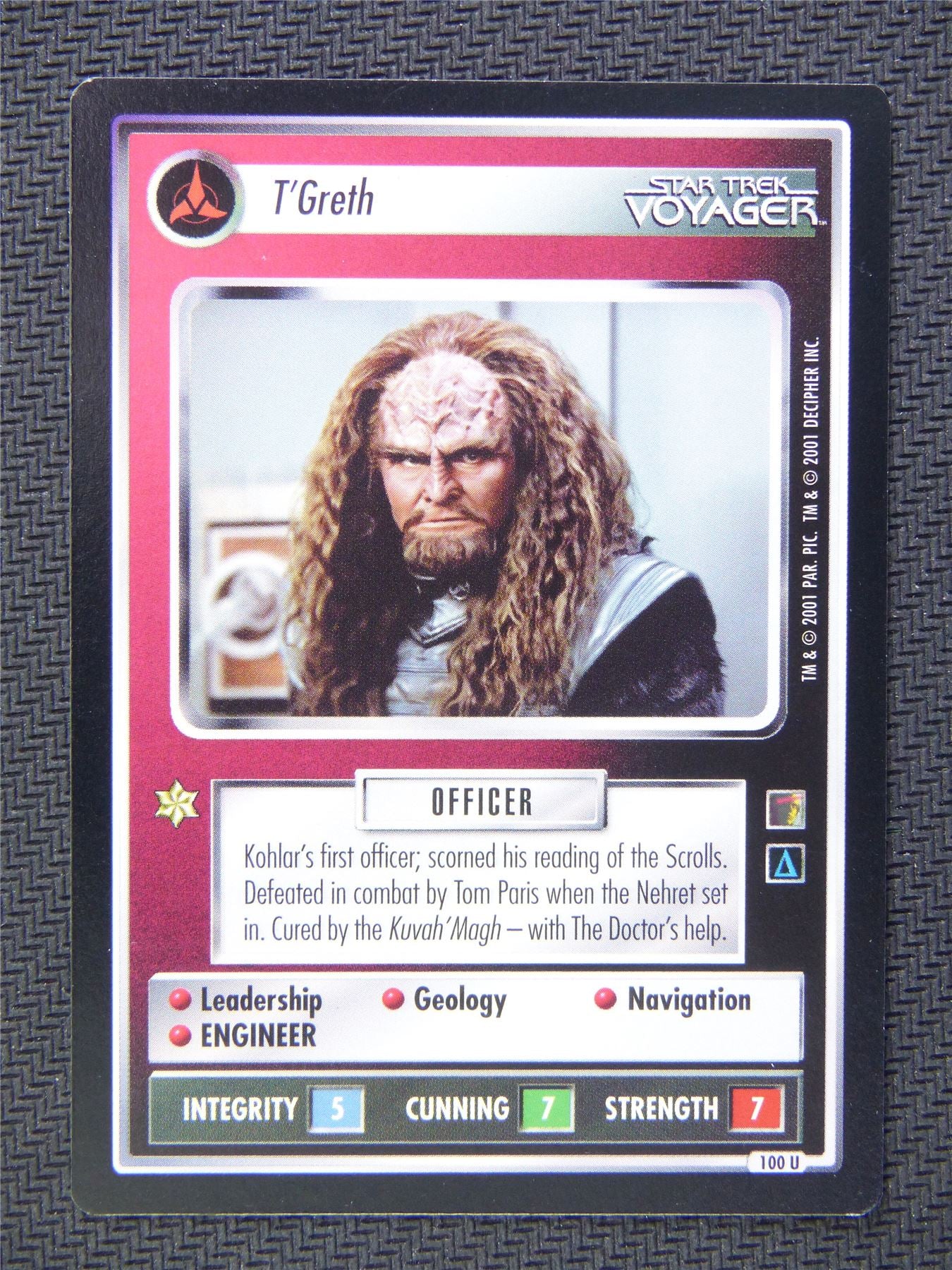 T Greth Black Border - Star Trek CCG Voyager #532