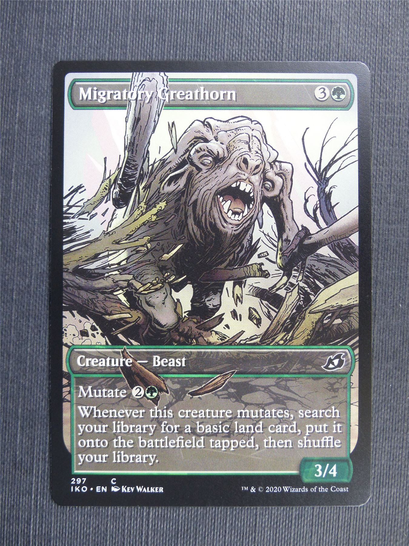 Migratory Greathorn Showcase - IKO - Mtg Card