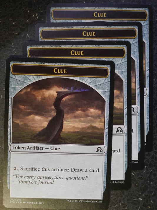 MTG Magic Token Cards: CLUE  X4 # 10E9