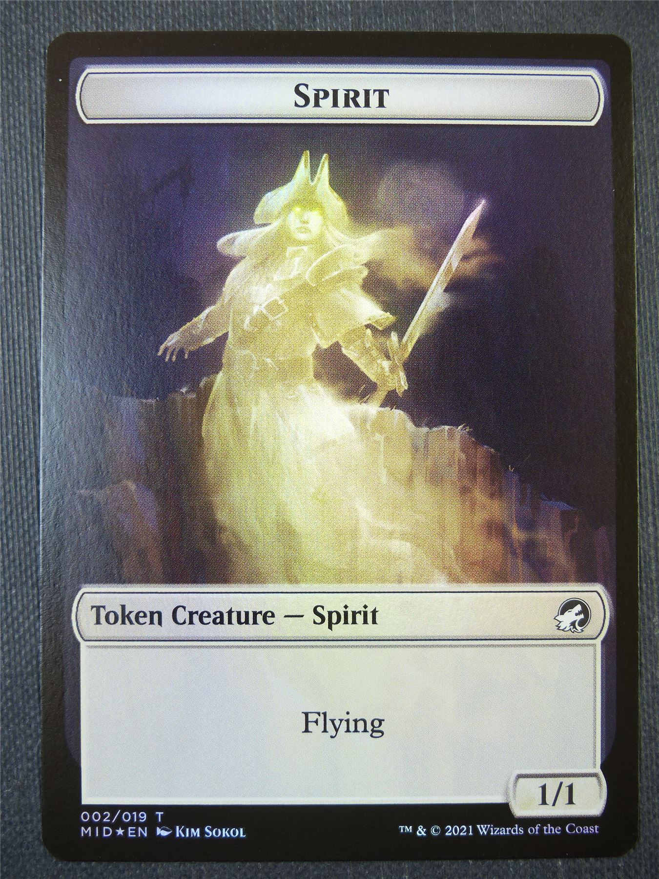 Spirit Token Foil - Mtg Card #TA