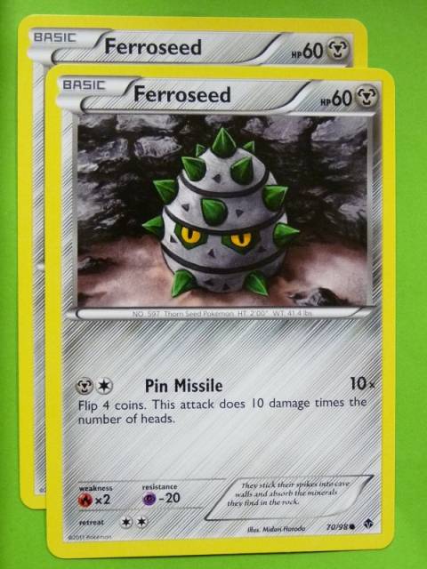 POKEMON B&W Emerging Powers x2 - FERROSEED 70/98