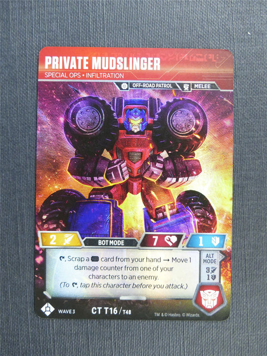 Private Mudslinger CT T16/T48 Foil - Transformers Cards #2SA