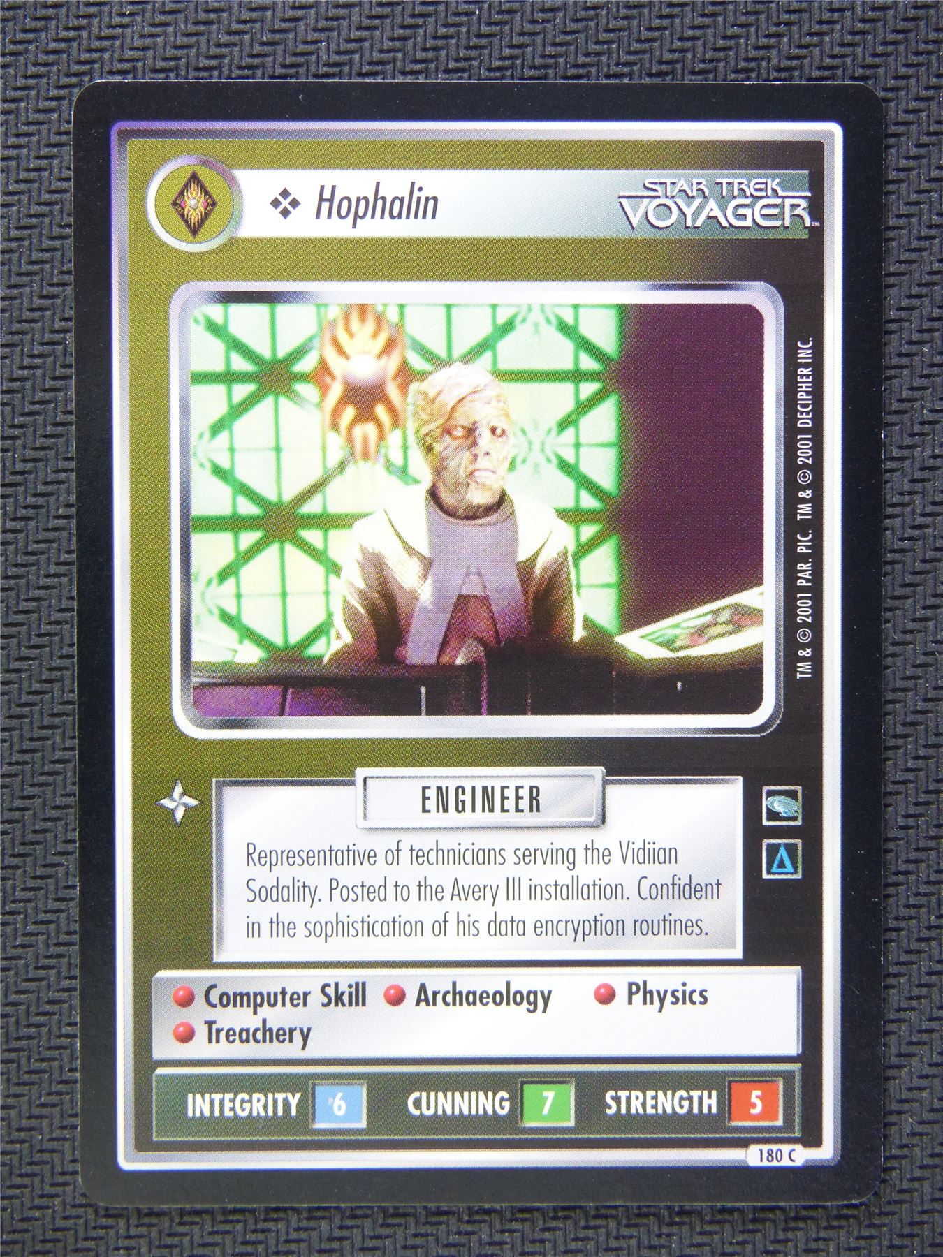 Hophalin Black Border - Star Trek CCG Voyager #51V