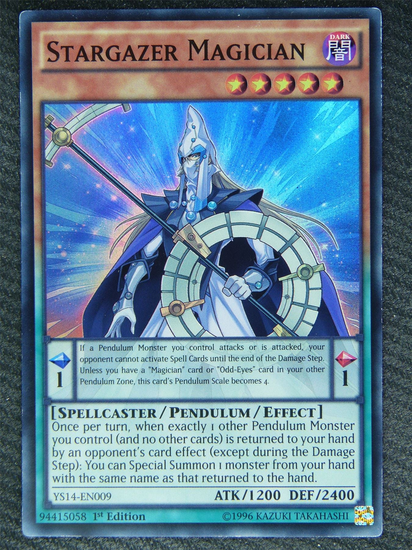 Stargazer Magician YS14 Super Rare - 1st ed - Yugioh Card #82G