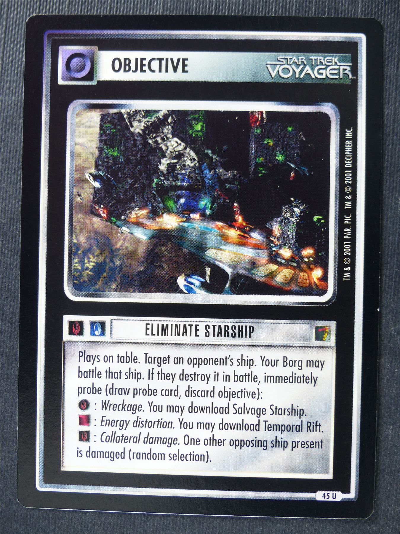 Eliminate Starship - Voyager - Star Trek Card #4TV