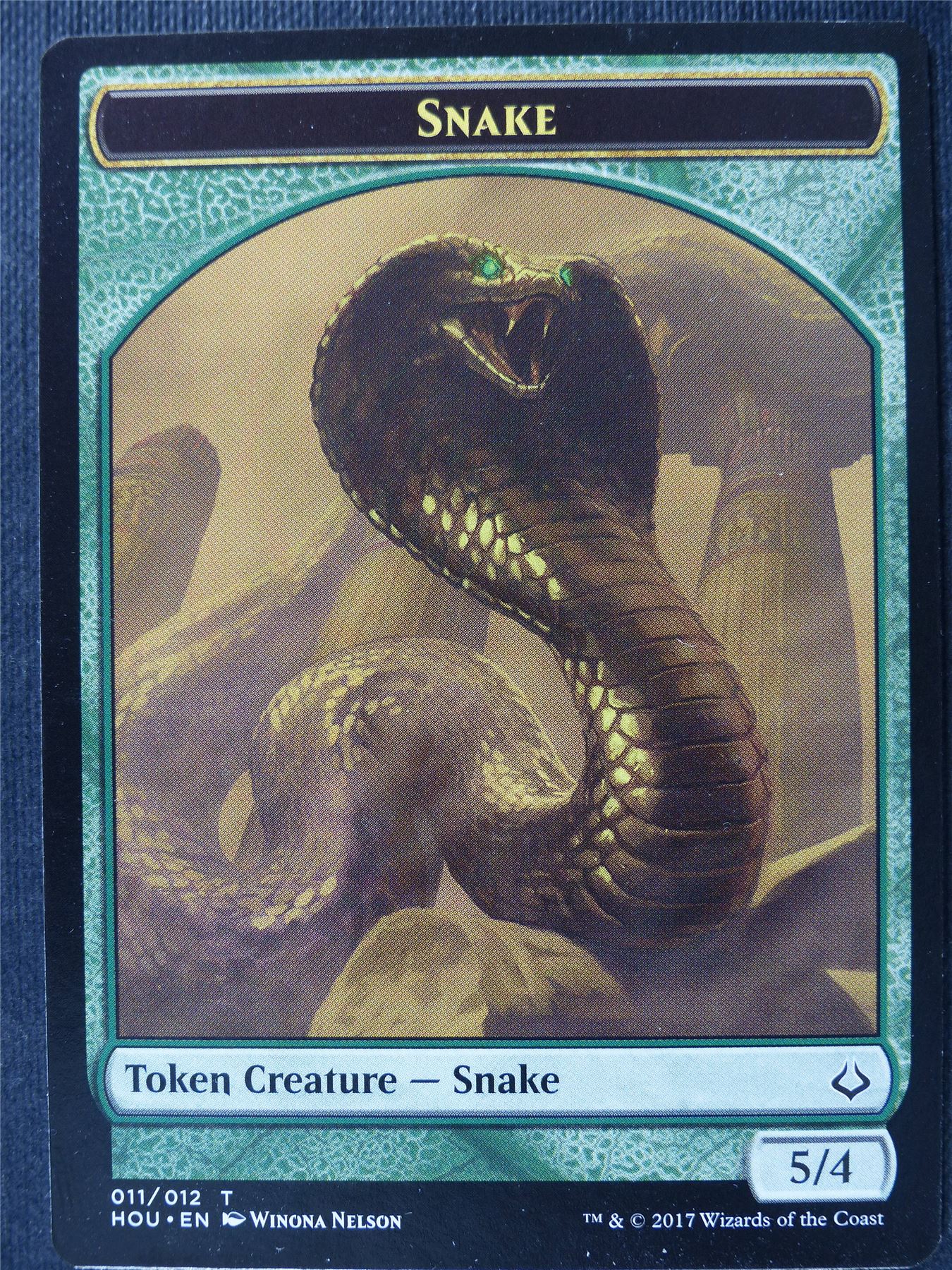 Snake Token - Mtg Card #3TS
