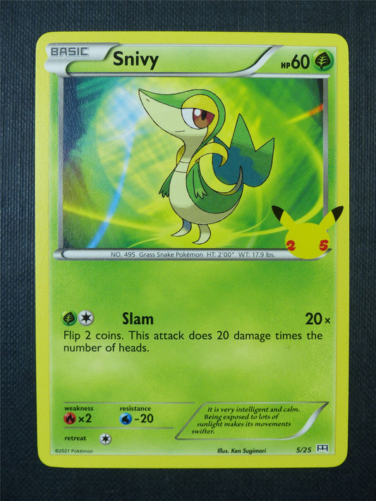 Snivy 5/25 McDonalds Promo - Pokemon Card #9Q5