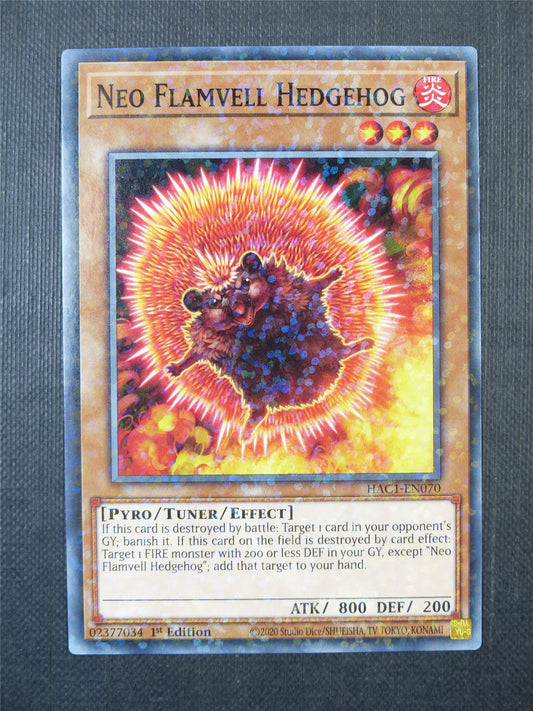 Neo Flamvell Hedgehog HAC1 Terminal Rare - 1st ed Yugioh Card #9RB