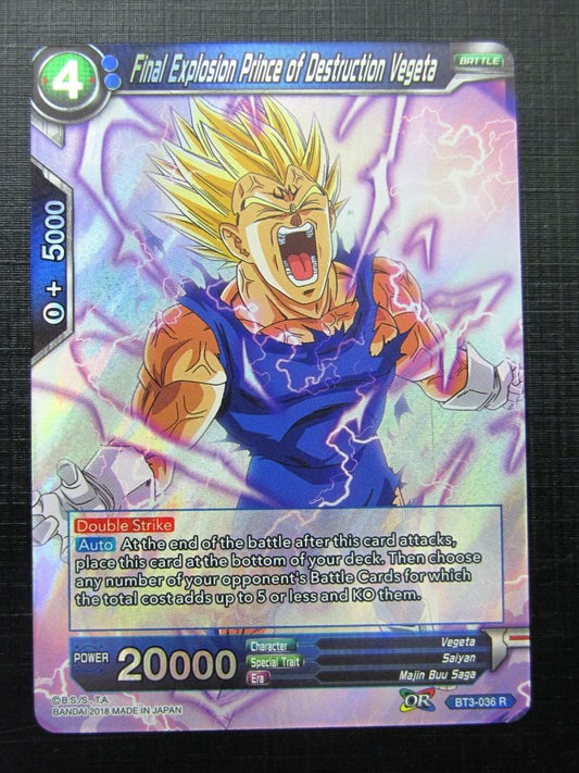 Final Explosion Prince of Destruction Vegeta - Dragon Ball Super Card # H44