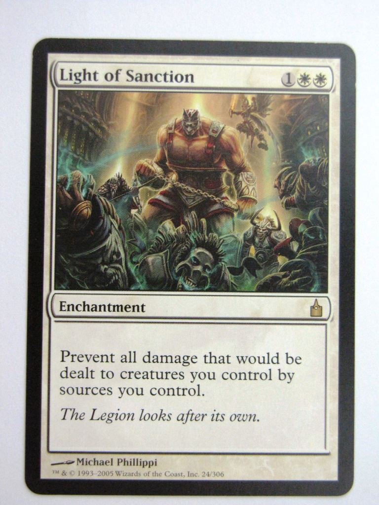 MTG Magic Played Cards: LIGHT OF SANCTION # 26A50