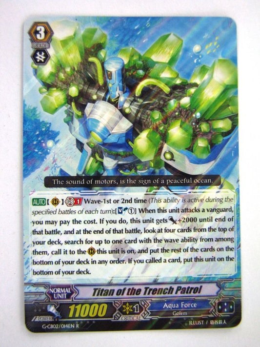 Vanguard Cards: TITAN OF THE TRENCH PATROL G-CB02 R # 4A61