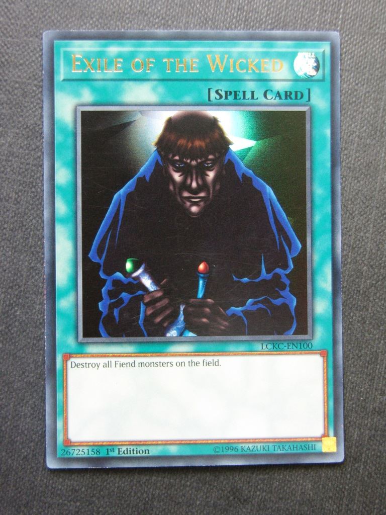 Exile of the Wicked LCKC Ultra Rare - 1st ed - Yugioh Card #1QI