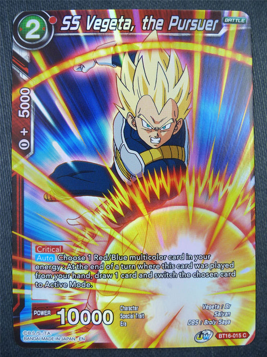 SS Vegeta the Pursuer BT16 Foil - Dragon Bal Super Card #8ZT