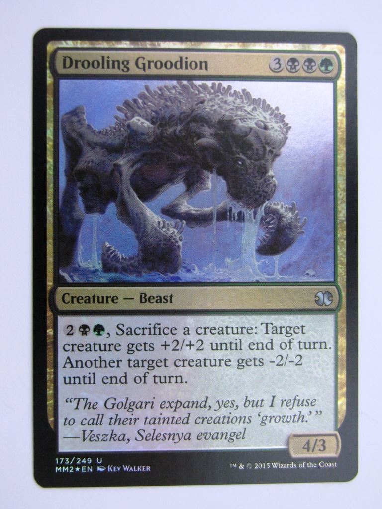 MTG MODERN MASTERS TWO FOIL: DROOLING GROODION # 28A9