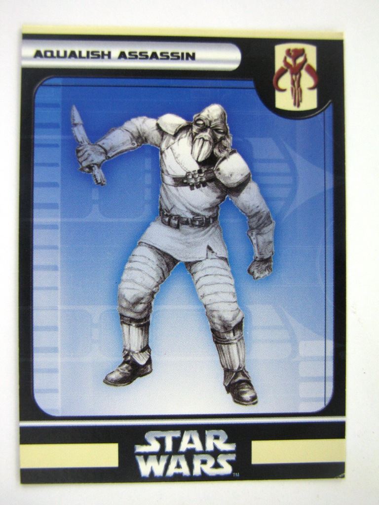 Star Wars Miniature Spare Cards: AQUALISH ASSASSIN # 11B42