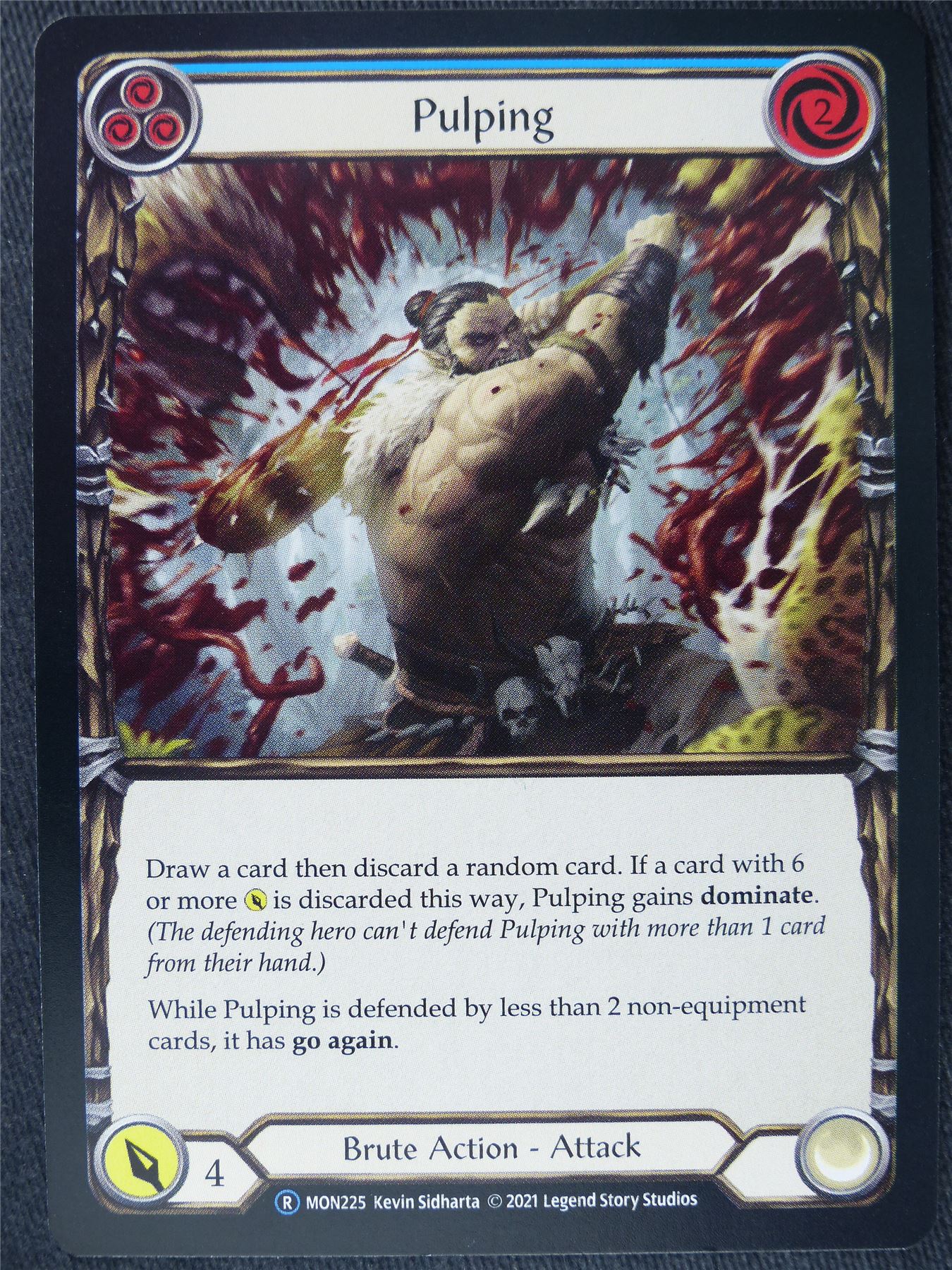 Pulping Blue - Monarch Unlimited - Flesh and Blood Cards #HQ