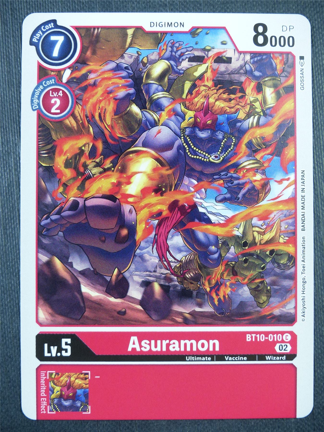 Asuramon BT10-010 - Xros Encounter - Digimon Card #98Y