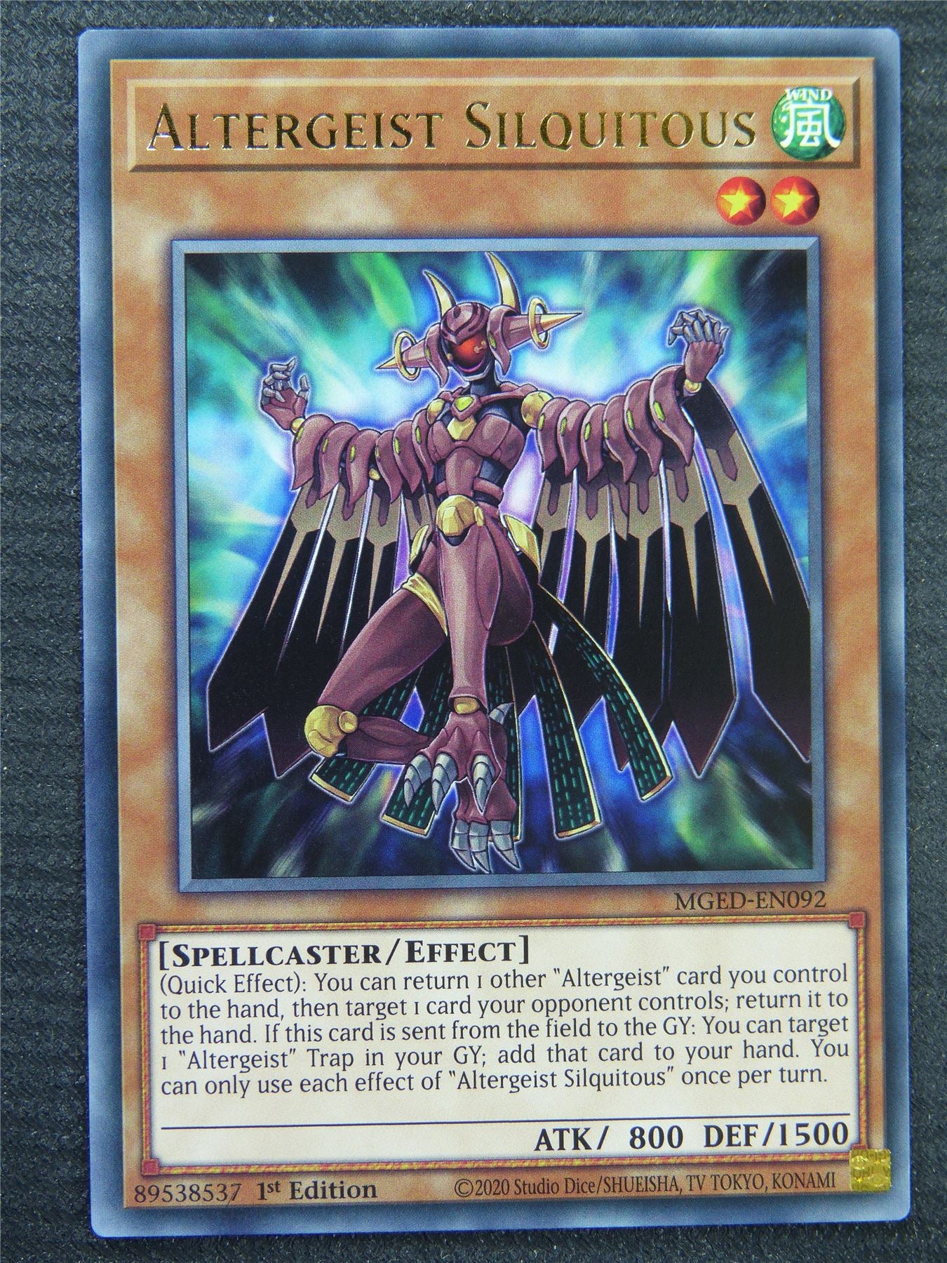 Altergeist Silquitous MGED Rare - 1st ed - Yugioh Card #8RQ