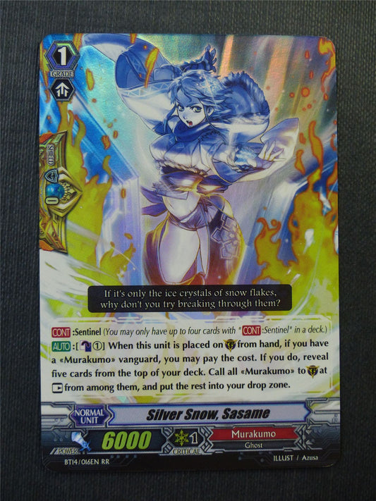 Silver Snow Sasame BT14 RR - Vanguard Cards #ZF