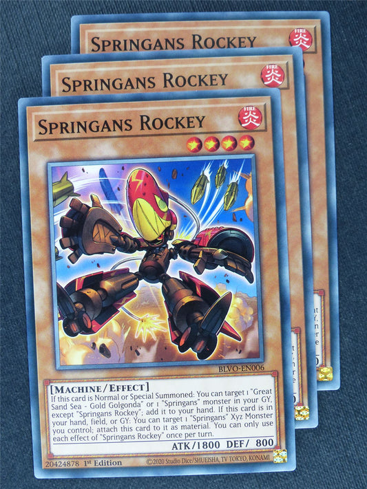 Springans Rockey x3 - Yugioh Cards #XD