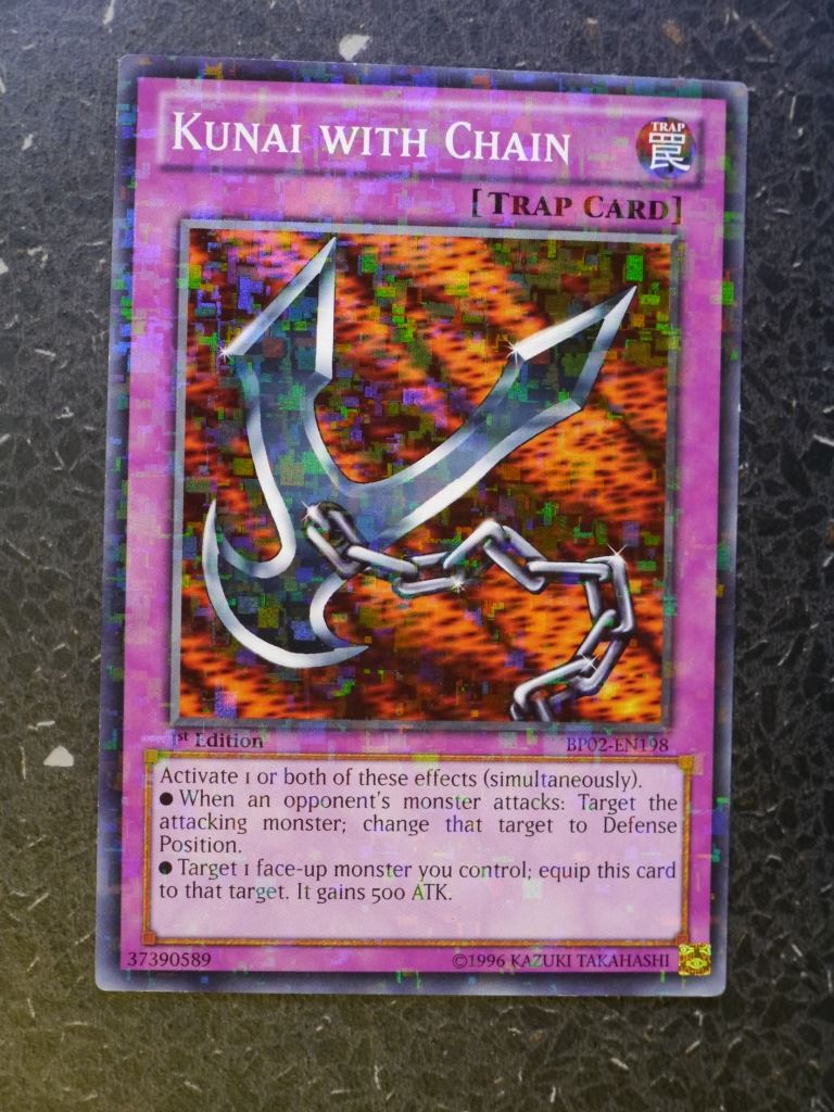 Yugioh Cards: KUNAI WITH CHAIN BP02 MOSAIC RARE # 4B7