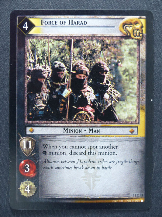 Force of Harad 11 C 83 - LotR Cards #TD