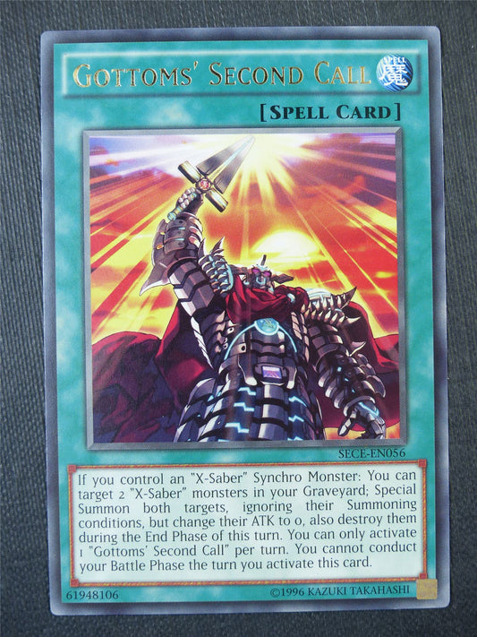 Gottoms' Second Call SECE Rare - Yugioh Card #761