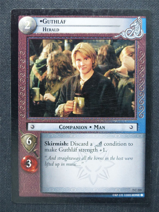 Guthlaf 7 C 235 - LotR Cards #QY