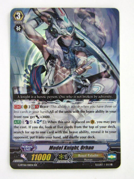 Vanguard Cards: MODEL KNIGHT, ORHAN G-BT06 RR # 8H84