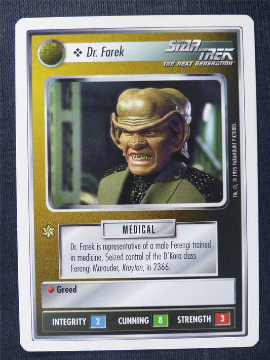 Dr. Farek - NG - Star Trek Cards #126