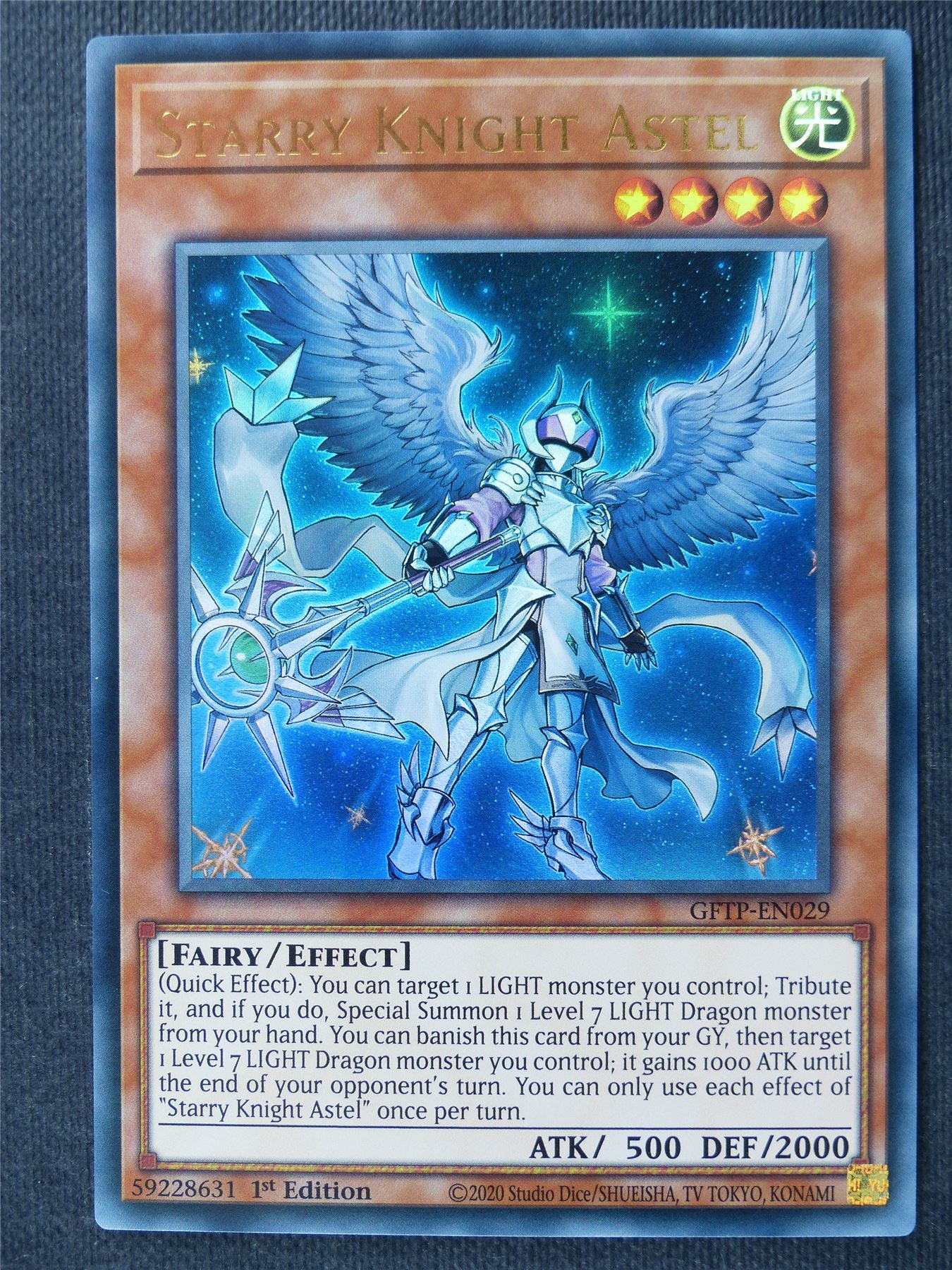 Starry Knight Astel GFTP Ultra Rare - 1st ed - Yugioh Cards #2LY