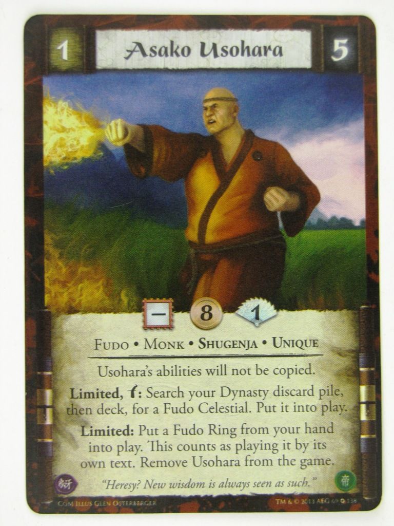 L5R Cards: ASAKO USOHARA FOIL