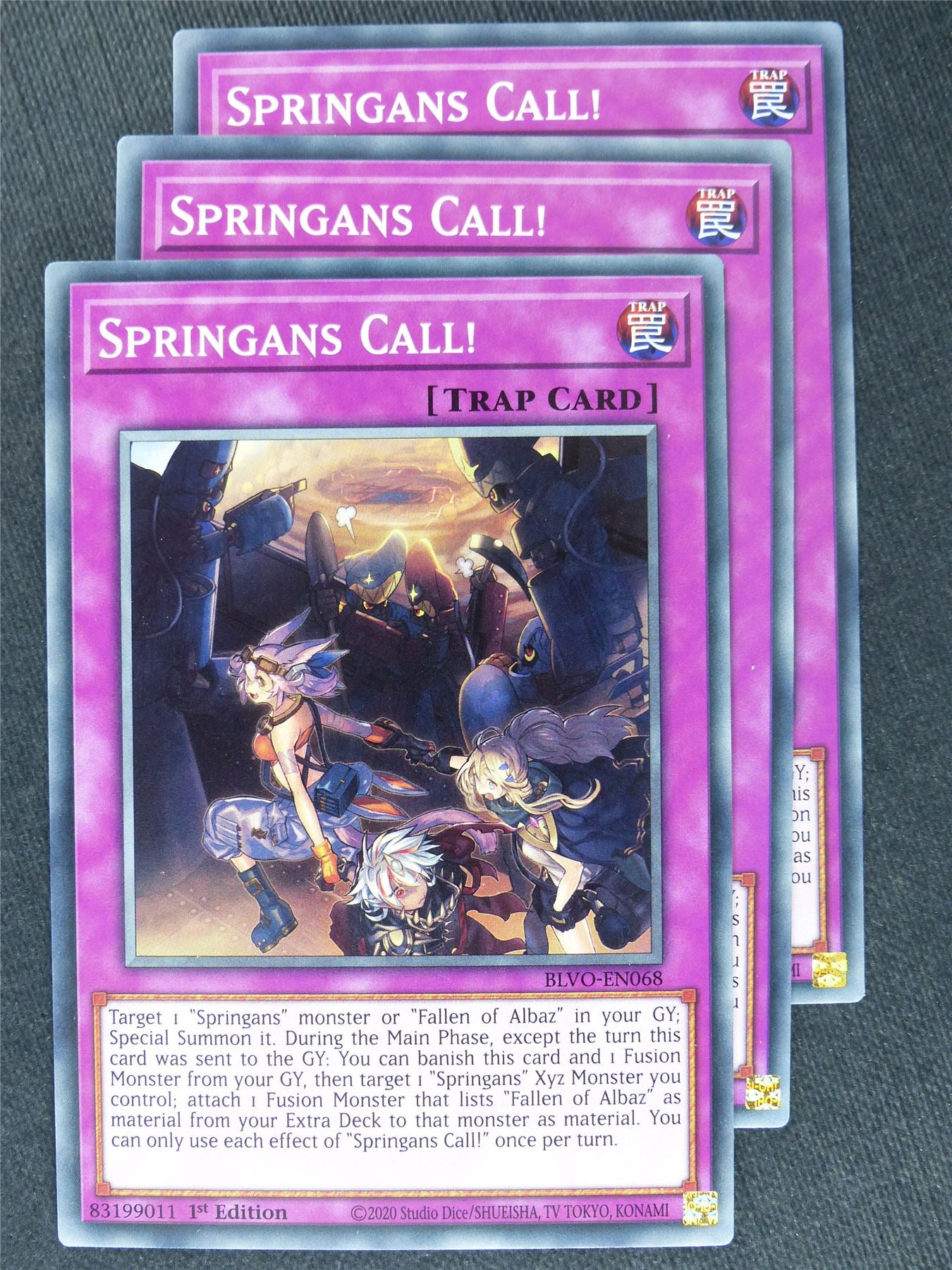 Springans Call! X3 - Yugioh Cards #Y0