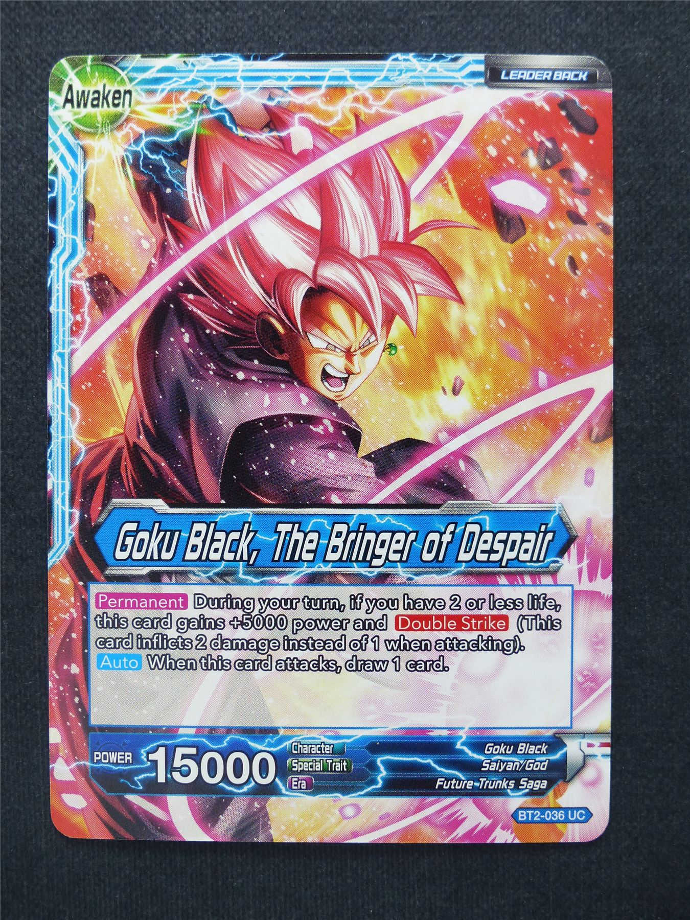 Goku Black the Bringer of Despair - Dragon Ball Super Cards #VT