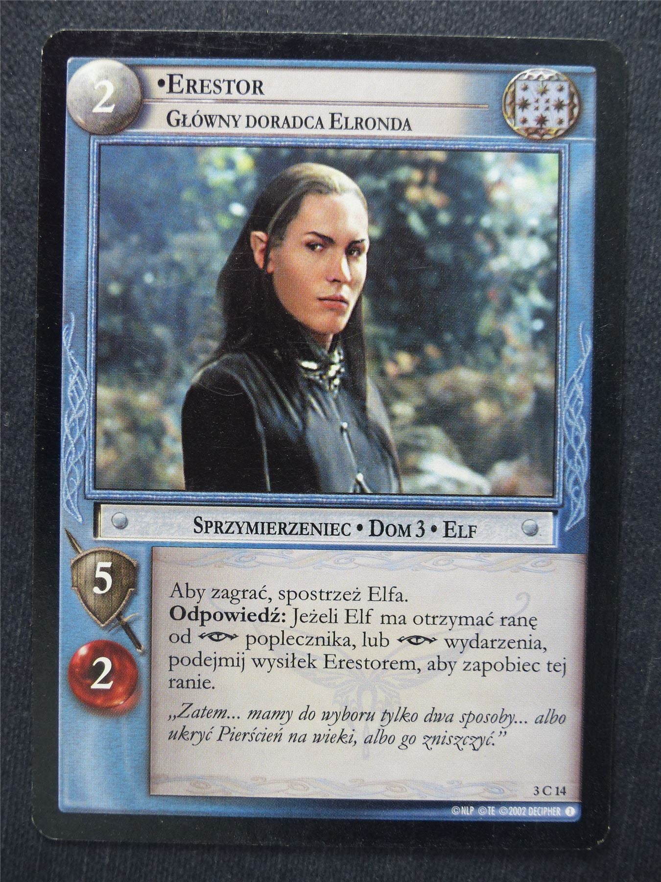 Erestor 3 C 14 - LotR Cards #UE