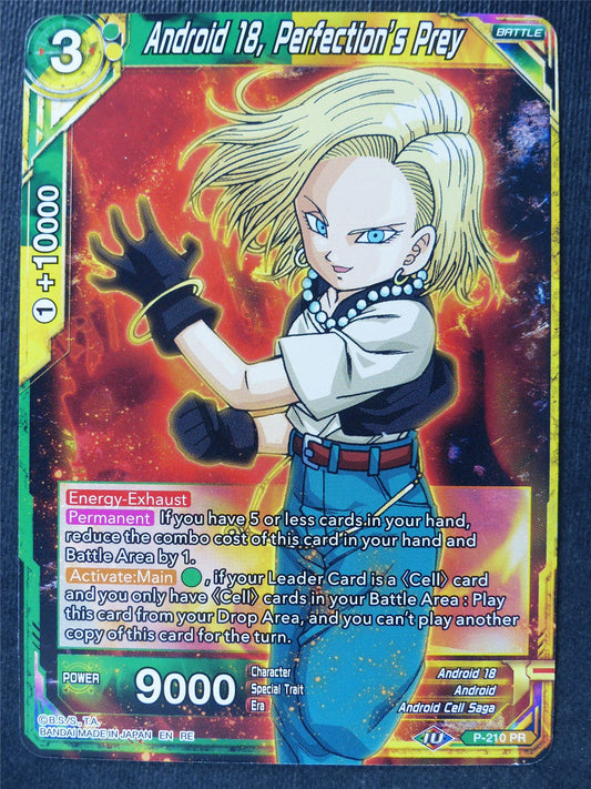 Android 18 Perfection's Prey - Mythic Booster - Dragon Ball Super Card #44S