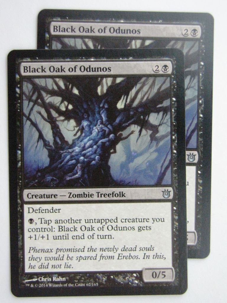 MTG Magic Cards: BLACK OAK OF ODUNOS x2 Born of the Gods # 24E75