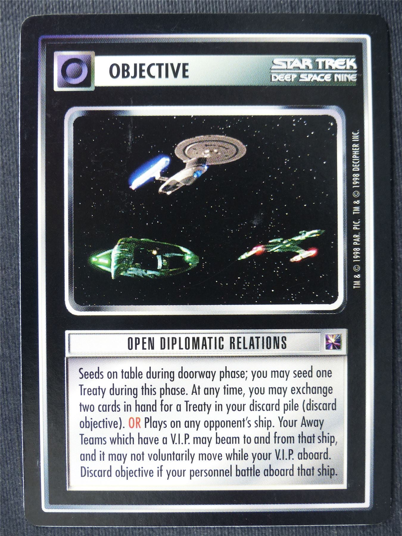 Open Diplomatic Relations - DS9 - Star Trek Cards #ZT