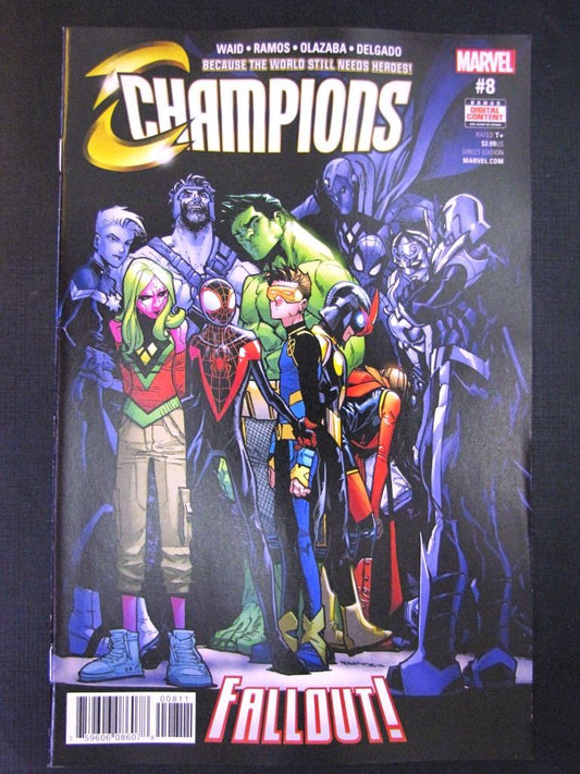 Marvel Comics:  CHAPMIONS #8 JULY 2017 # 29E35